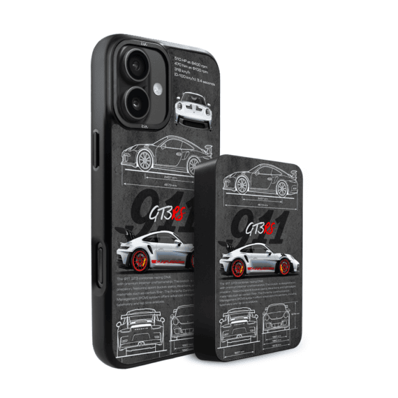 Zestaw IBIZU do iPhone 16 etui i powerbank, TechDrive, 911 GT3 RS (1)