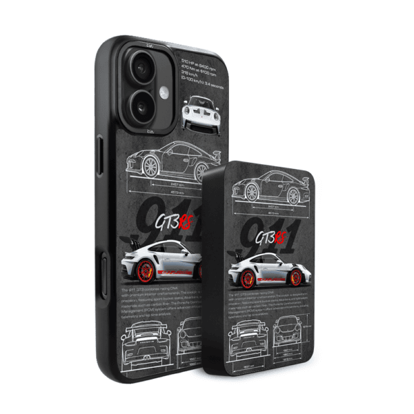 Zestaw IBIZU do iPhone 16 Plus: etui i powerbank, TechDrive, 911 GT3 RS