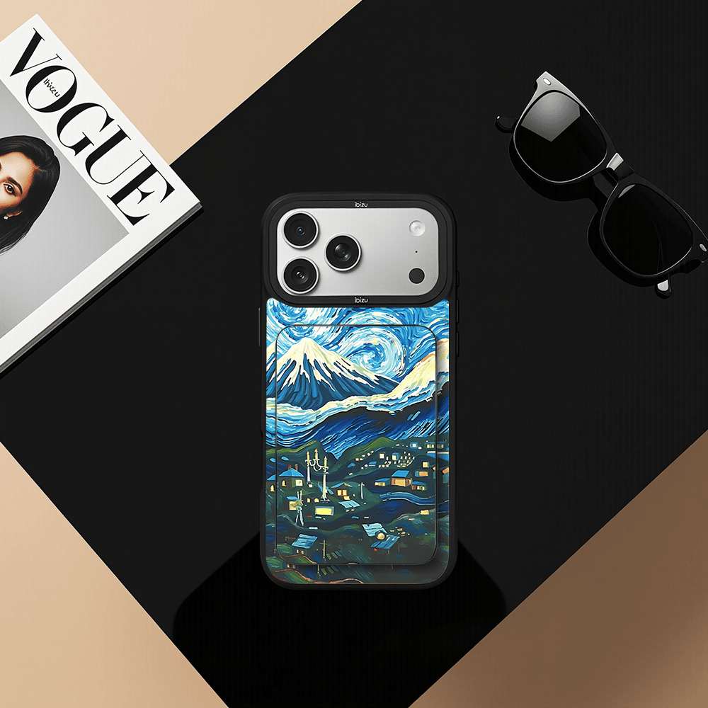 Zestaw IBIZU do iPhone 17 Pro Max etui i powerbank, Van Gogh, gwieździsta noc (1)