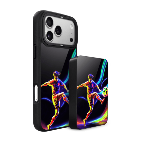 Zestaw IBIZU do iPhone 17 Pro etui i powerbank, #ElectroMove, W rytmie piłki nożnej (2)