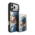 Zestaw IBIZU do iPhone 17 Pro etui i powerbank, Kintsugi Art, Kobieta z perłą (2)