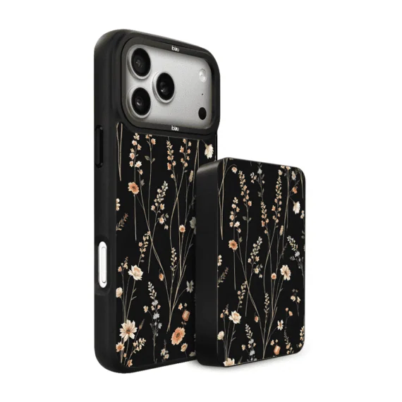 Zestaw IBIZU do iPhone 17 Pro etui i powerbank, Pastel Bloom, Północny ogród (2)