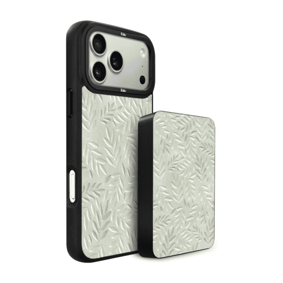 Zestaw-IBIZU-do-iPhone-17-Pro-etui-i-powerbank-Relief-Garden-Slad-oliwki