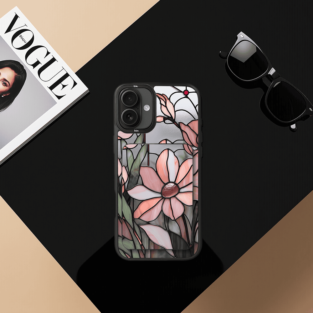 Zestaw IBIZU do iPhone 17 etui i powerbank, Barwy szkła, Różowa magnolia (4)