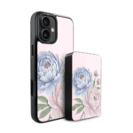 Zestaw IBIZU do iPhone 17 etui i powerbank, Relief Garden, Piwoniowy róż (3)