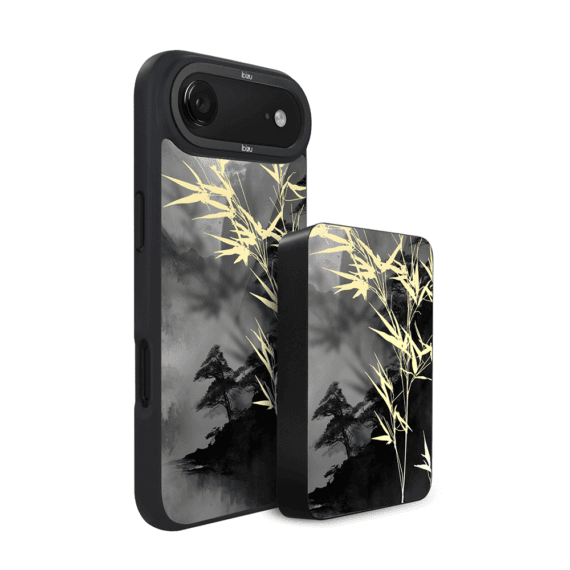 Zestaw IBIZU do iPhone Air etui i powerbank, Azja, Złoty bambus (2)