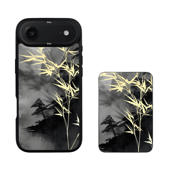 Zestaw IBIZU do iPhone Air etui i powerbank, Azja, Złoty bambus (5)
