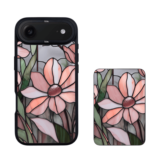 Zestaw IBIZU do iPhone Air: etui i powerbank, Barwy szkła, Różowa magnolia3