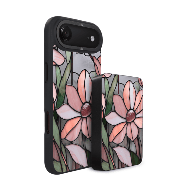Zestaw IBIZU do iPhone Air: etui i powerbank, Barwy szkła, Różowa magnolia