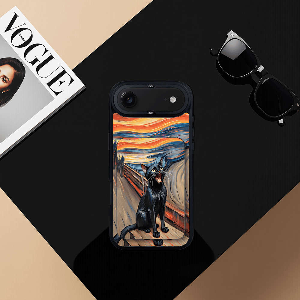 Zestaw IBIZU do iPhone Air: etui i powerbank, Edvard Munch, krzyk kota4
