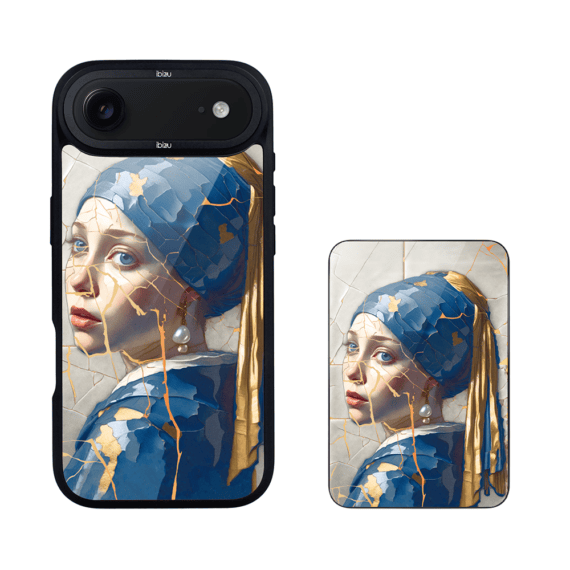 Zestaw IBIZU do iPhone Air: etui i powerbank, Kintsugi, Kobieta z perłą3
