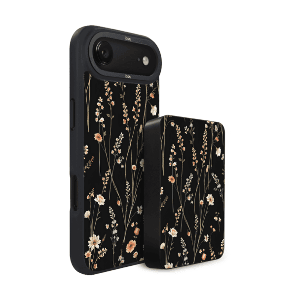 Zestaw IBIZU do iPhone Air: etui i powerbank, Pastel Bloom, Północny ogród