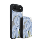 Zestaw IBIZU do iPhone Air: etui i powerbank, Relief Garden, Błękitny irys1