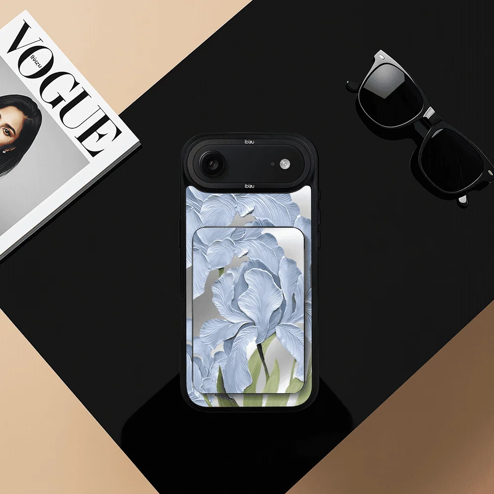 Zestaw IBIZU do iPhone Air: etui i powerbank, Relief Garden, Błękitny irys5