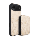 Zestaw IBIZU do iPhone Air: etui i powerbank, Relief Garden, Kłosy z piaskowca1