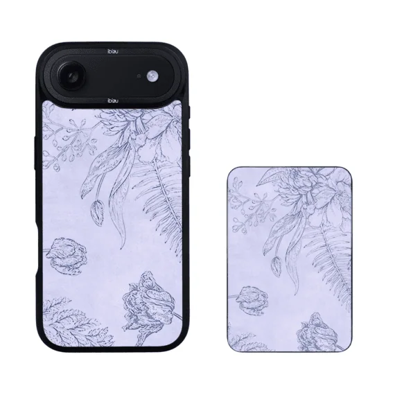 Zestaw IBIZU do iPhone Air: etui i powerbank, Relief Garden, Kwiatowa płaskorzeźba4