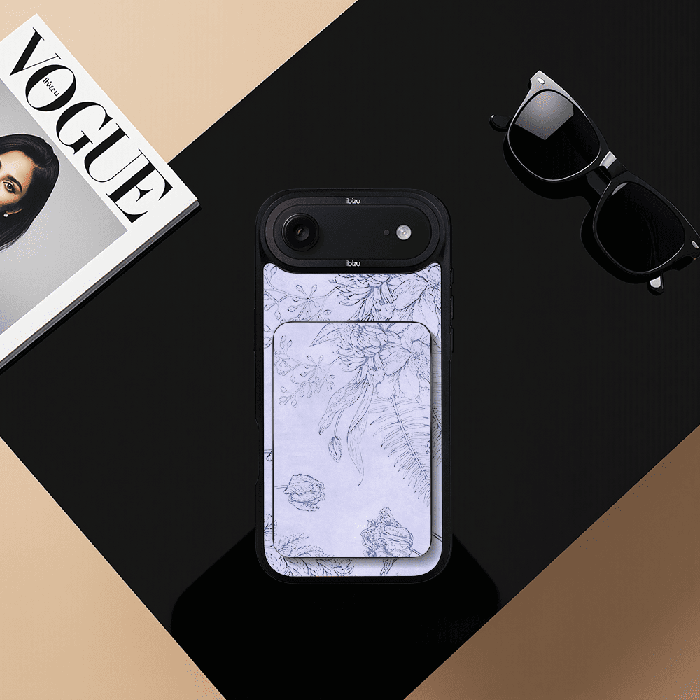 Zestaw IBIZU do iPhone Air: etui i powerbank, Relief Garden, Kwiatowa płaskorzeźba5