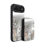 Zestaw IBIZU do iPhone Air: etui i powerbank, Relief Garden, Wiosenna łąka1