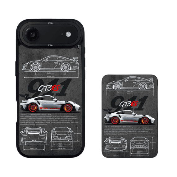 Zestaw IBIZU do iPhone Air: etui i powerbank, TechDrive, 911 GT3 RS3