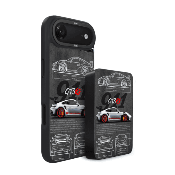 Zestaw IBIZU do iPhone Air: etui i powerbank, TechDrive, 911 GT3 RS