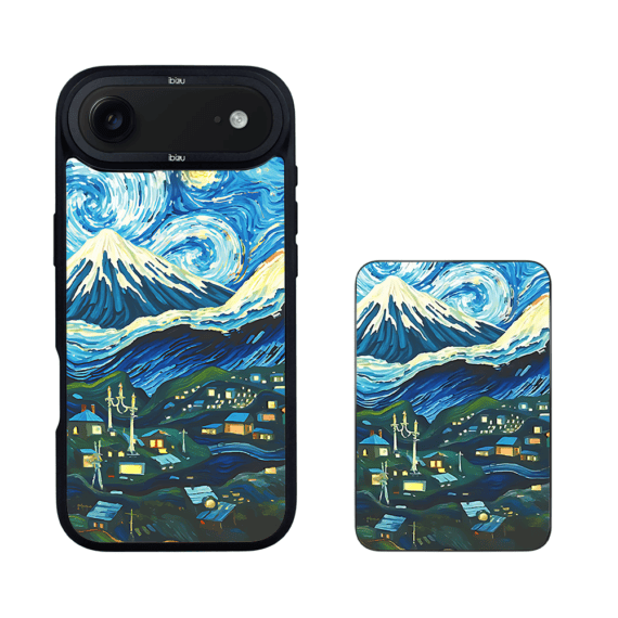 Zestaw IBIZU do iPhone Air etui i powerbank, Van Gogh, gwieździsta noc (4)