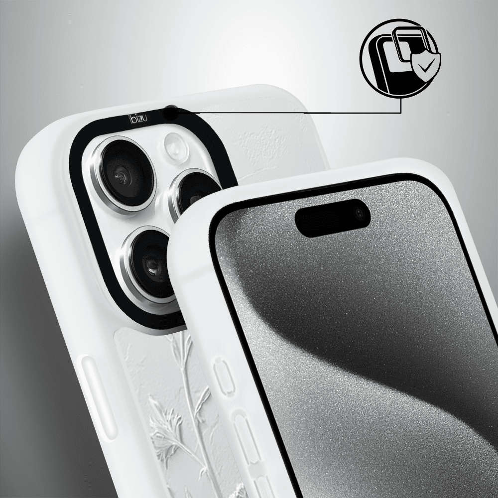 Etui-do-iPhone-15-Pro-IBIZU-DropGuard-Matt-z-MagSafe-Relief-Garden-Suszone-kwiaty-po