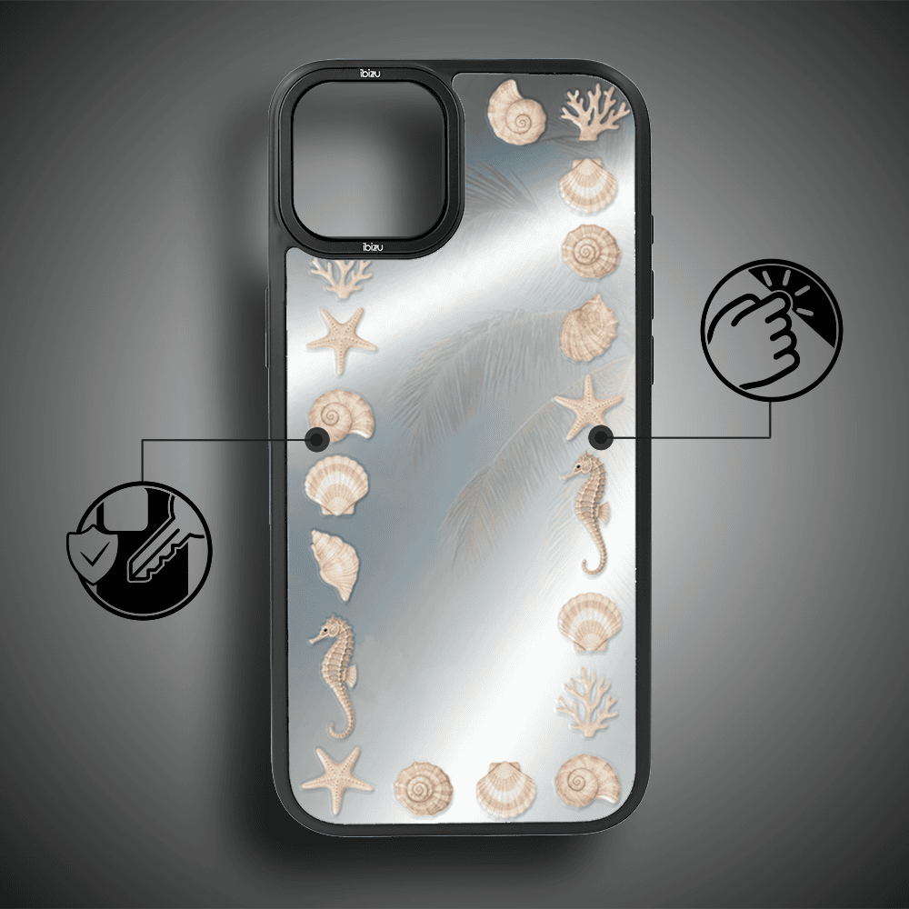 Etui do iPhone 14 IBIZU DropGuard Matt z MagSafe, RIVIERA, Reflect, Muszelkowe lustro (3)