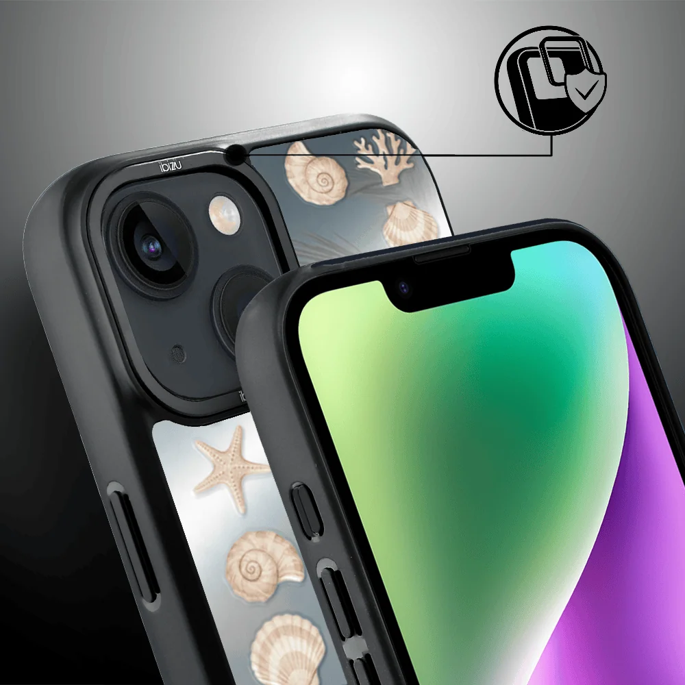 Etui do iPhone 14 IBIZU DropGuard Matt z MagSafe, RIVIERA, Reflect, Muszelkowe lustro (7)