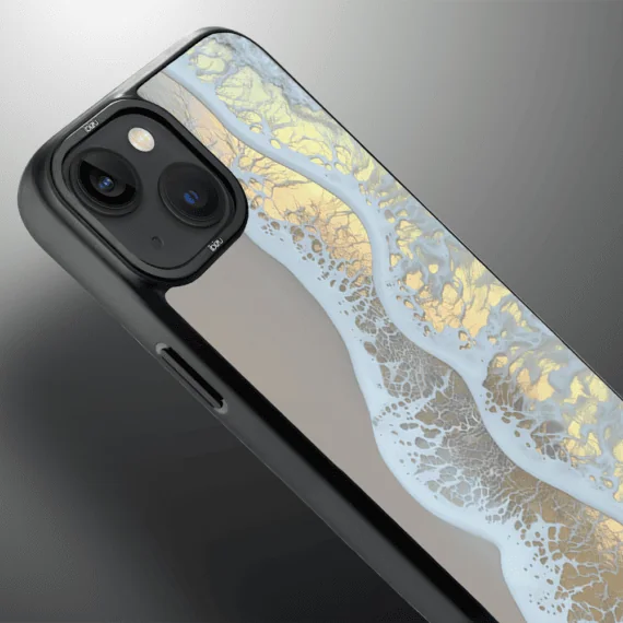 Etui do iPhone 14 IBIZU DropGuard Matt z MagSafe, RIVIERA, Reflect, Złote wybrzeże (6)