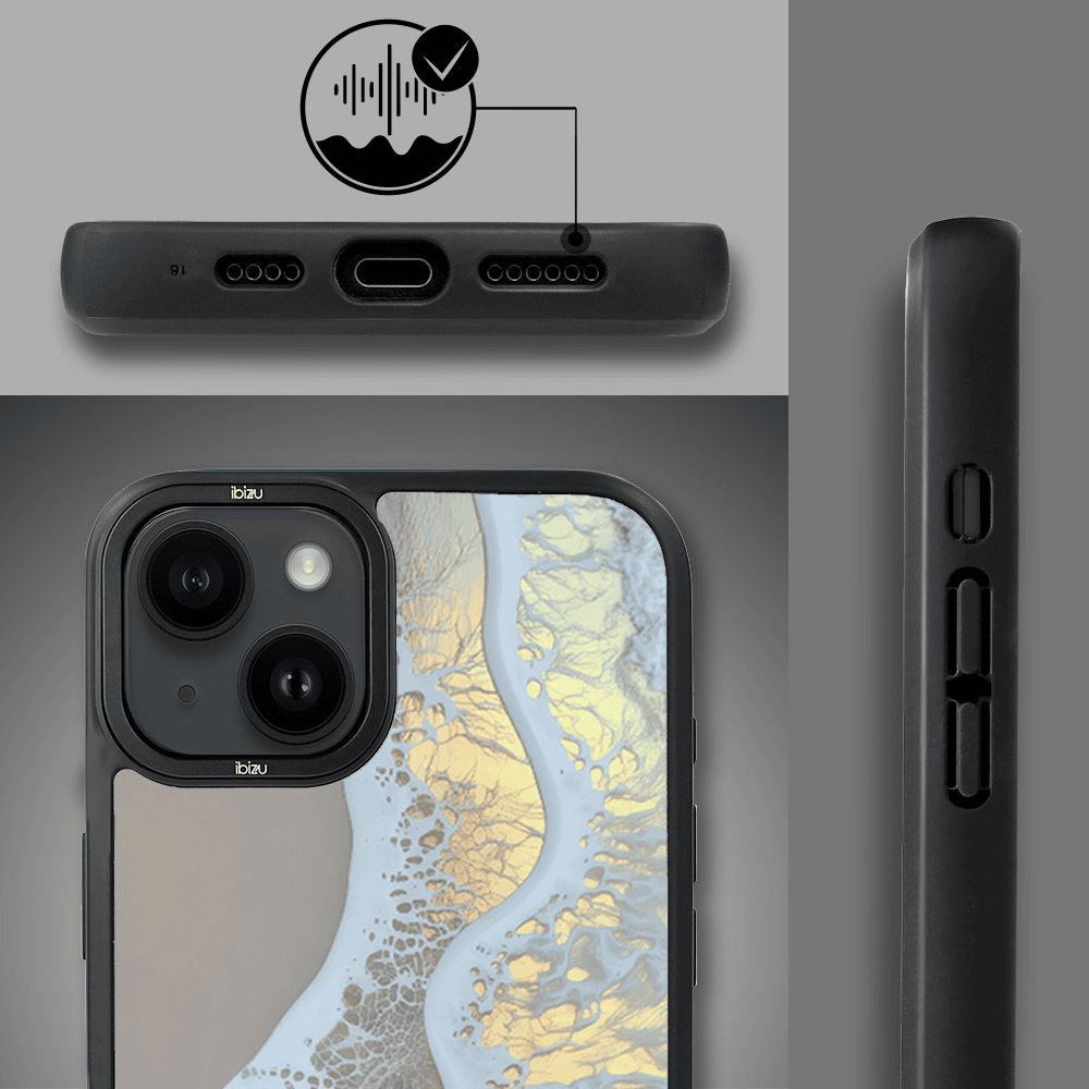 Etui do iPhone 14 IBIZU DropGuard Matt z MagSafe, RIVIERA, Reflect, Złote wybrzeże (8)