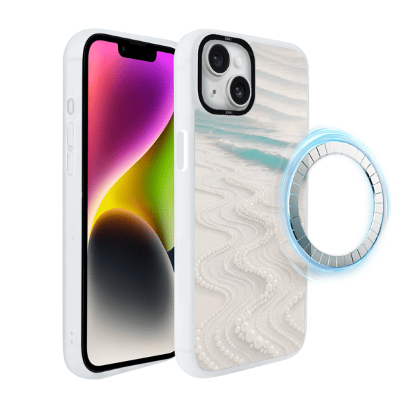 Etui do iPhone 14 IBIZU DropGuard Matt z MagSafe, RIVIERA, Amalfi, Koralowa Plaża