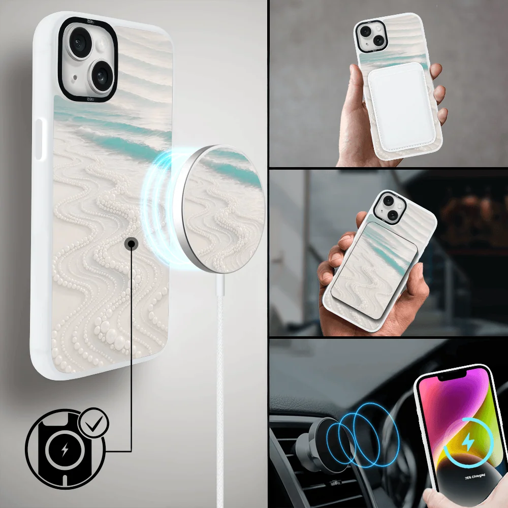 Etui do iPhone 14 Plus IBIZU DropGuard Matt z MagSafe, RIVIERA, Amalfi, Koralowa Plaża (7)