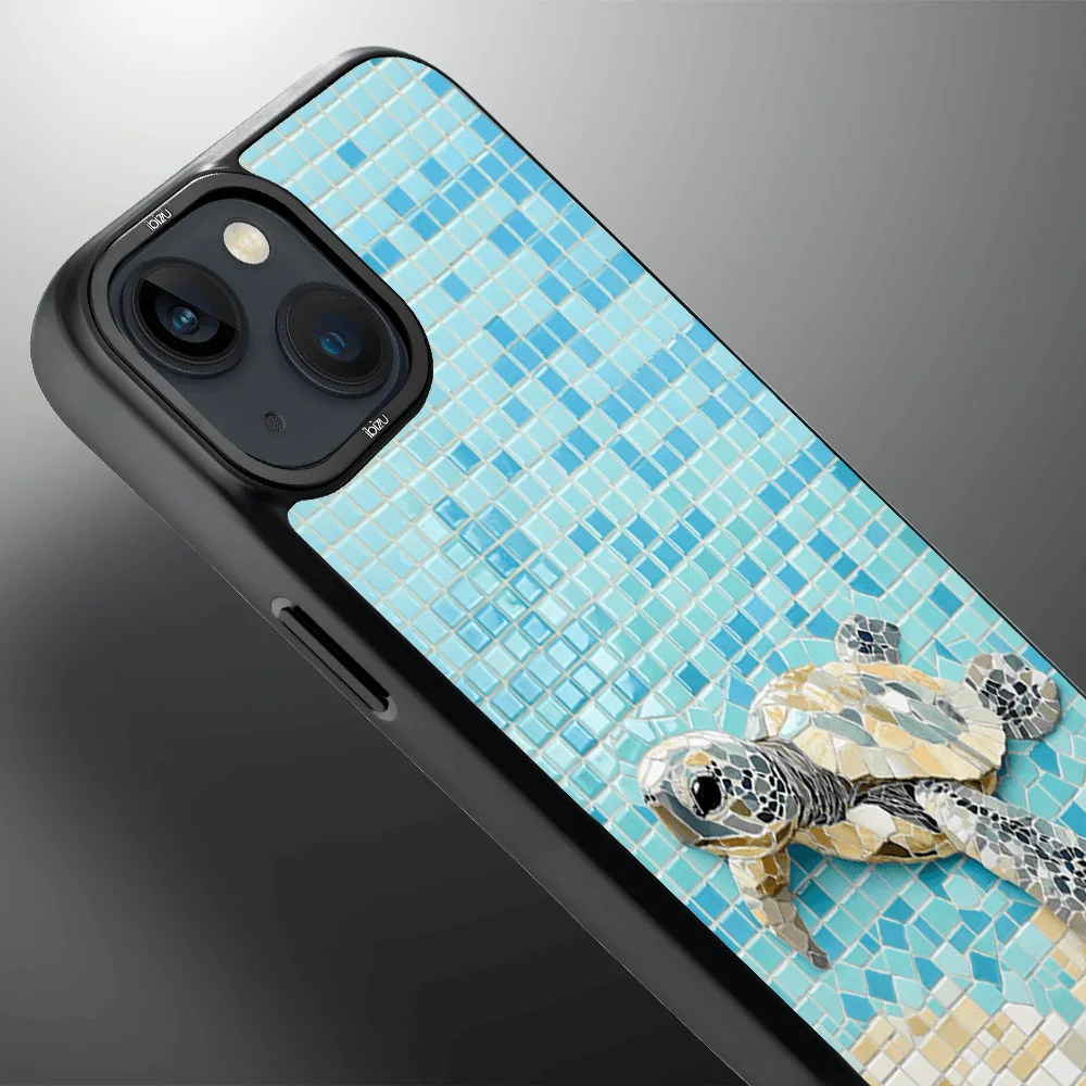Etui do iPhone 14 Plus IBIZU DropGuard Matt z MagSafe, RIVIERA, Moderns Classics, Żółw Caretta (3)