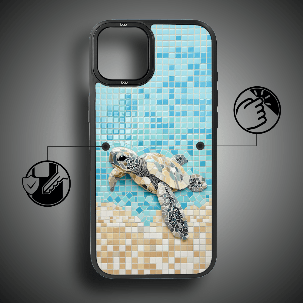 Etui do iPhone 14 Plus IBIZU DropGuard Matt z MagSafe, RIVIERA, Moderns Classics, Żółw Caretta (8)
