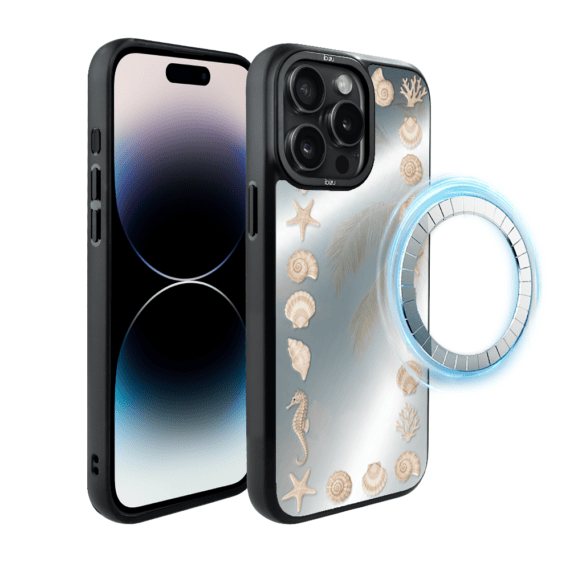 Etui do iPhone 14 Pro Max IBIZU DropGuard Matt z MagSafe, RIVIERA, Reflect, Muszelkowe lustro (1)