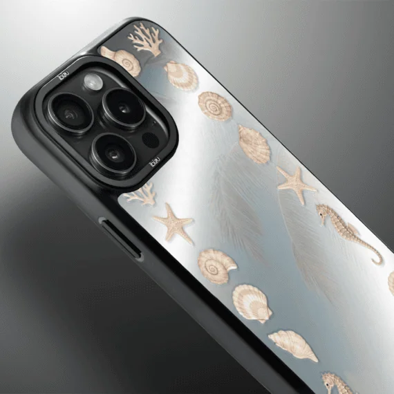 Etui do iPhone 14 Pro Max IBIZU DropGuard Matt z MagSafe, RIVIERA, Reflect, Muszelkowe lustro (5)