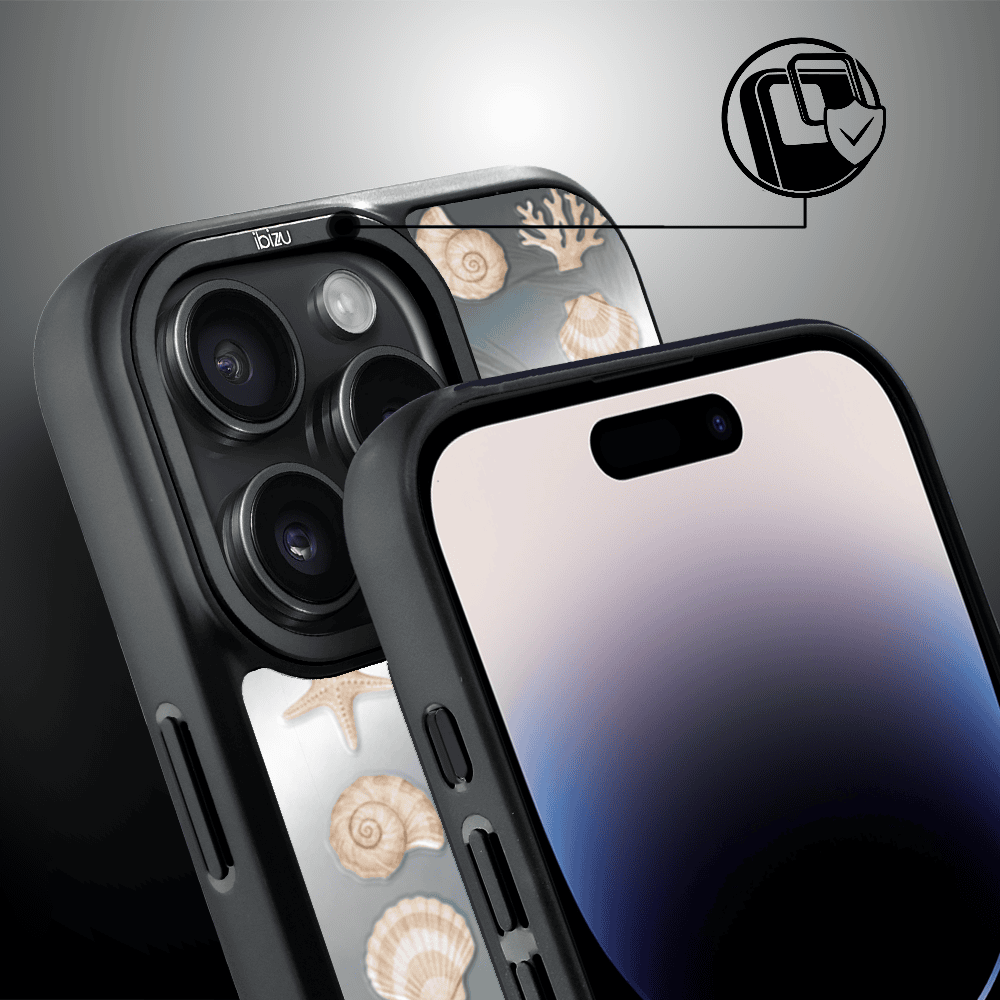Etui do iPhone 14 Pro Max IBIZU DropGuard Matt z MagSafe, RIVIERA, Reflect, Muszelkowe lustro (6)