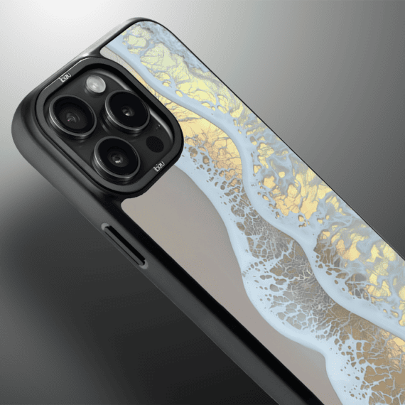 Etui do iPhone 14 Pro Max IBIZU DropGuard Matt z MagSafe, RIVIERA, Reflect, Złote wybrzeże (5)