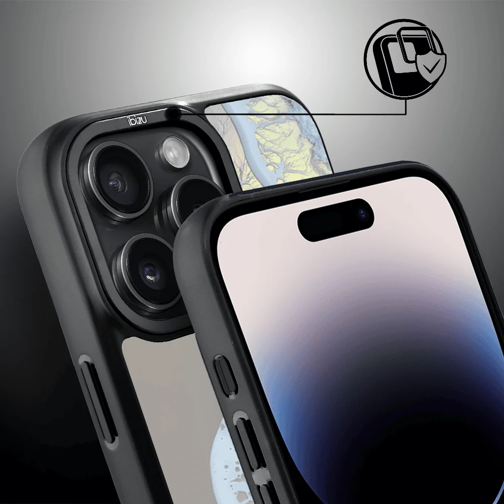 Etui do iPhone 14 Pro Max IBIZU DropGuard Matt z MagSafe, RIVIERA, Reflect, Złote wybrzeże (6)