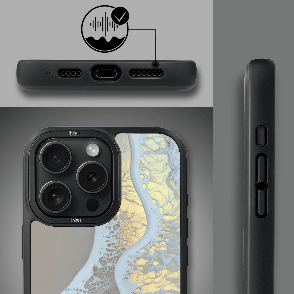 Etui do iPhone 14 Pro Max IBIZU DropGuard Matt z MagSafe, RIVIERA, Reflect, Złote wybrzeże (7)