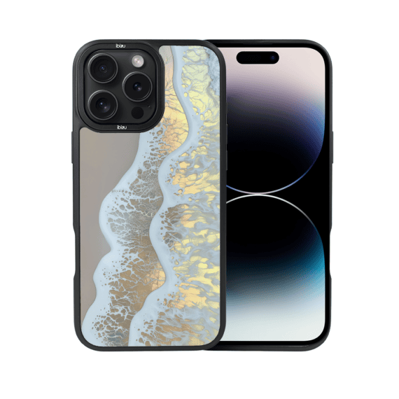 Etui do iPhone 14 Pro Max IBIZU DropGuard Matt z MagSafe, RIVIERA, Reflect, Złote wybrzeże (8)