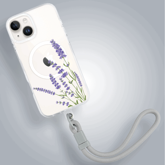 Etui do iPhone 14 lawenda z MagSafe, przeźroczyste (2)