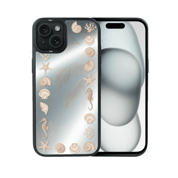 Etui do iPhone 15 IBIZU DropGuard Matt z MagSafe, RIVIERA, Reflect, Muszelkowe lustro (5)