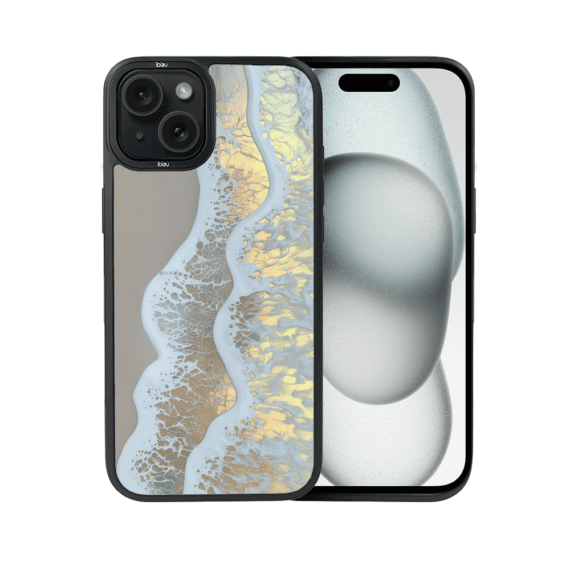 Etui do iPhone 15 IBIZU DropGuard Matt z MagSafe, RIVIERA, Reflect, Złote wybrzeże (5)
