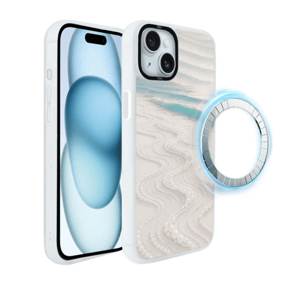 Etui do iPhone 15 Plus IBIZU DropGuard Matt z MagSafe, RIVIERA, Amalfi, Koralowa Plaża (2)