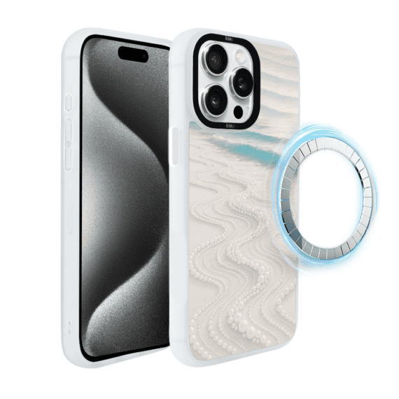 Etui do iPhone 15 Pro Max IBIZU DropGuard Matt z MagSafe, RIVIERA, Amalfi, Koralowa Plaża (2)