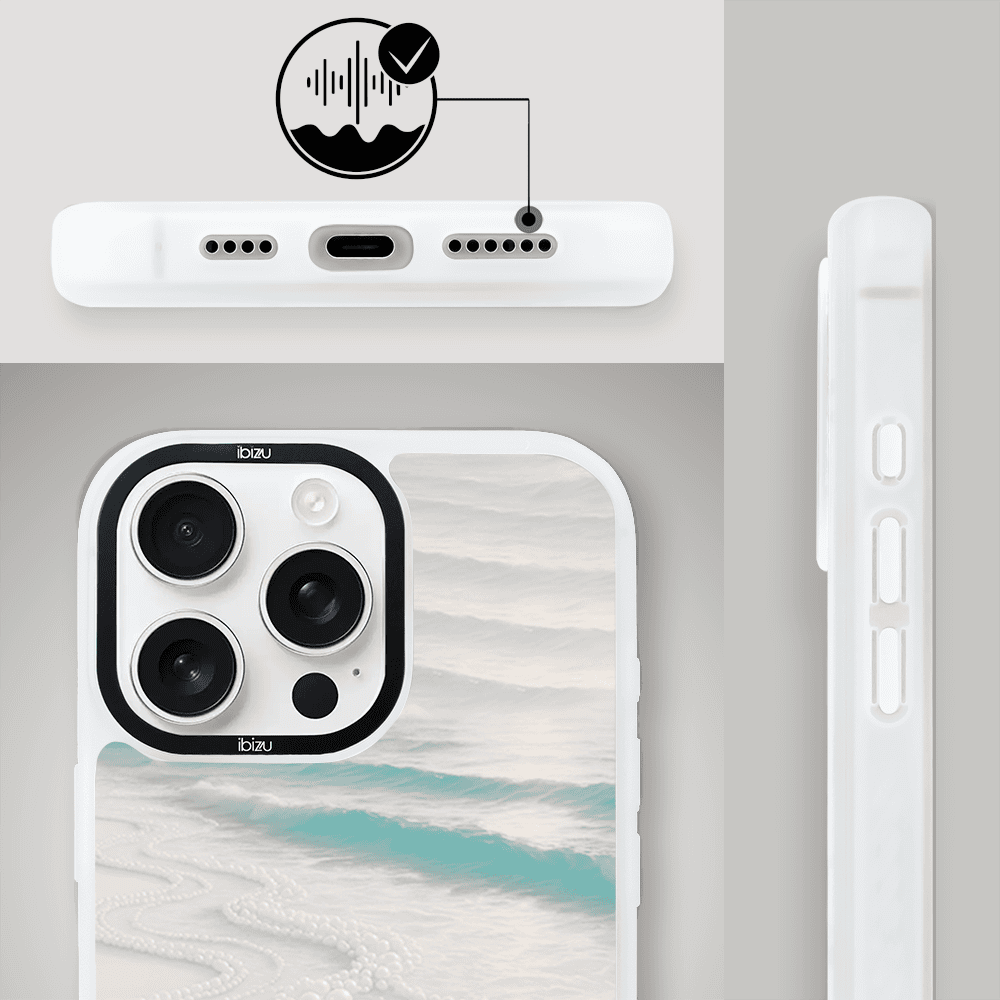 Etui do iPhone 15 Pro Max IBIZU DropGuard Matt z MagSafe, RIVIERA, Amalfi, Koralowa Plaża (5)