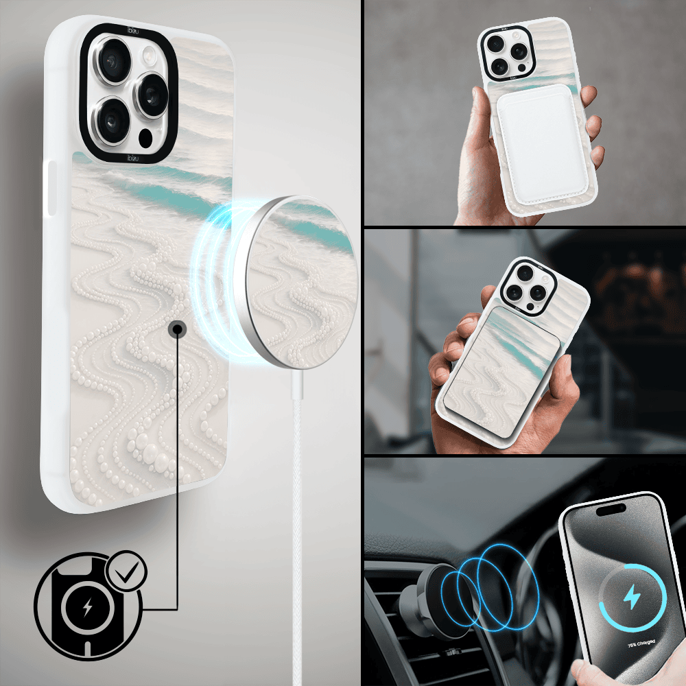 Etui do iPhone 15 Pro Max IBIZU DropGuard Matt z MagSafe, RIVIERA, Amalfi, Koralowa Plaża (8)