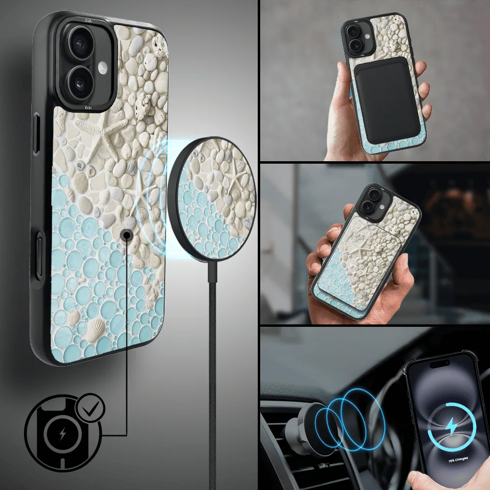 Etui do iPhone 16 IBIZU DropGuard Matt z MagSafe, RIVIERA, Amalfi, Rajska Zatoczka (2)