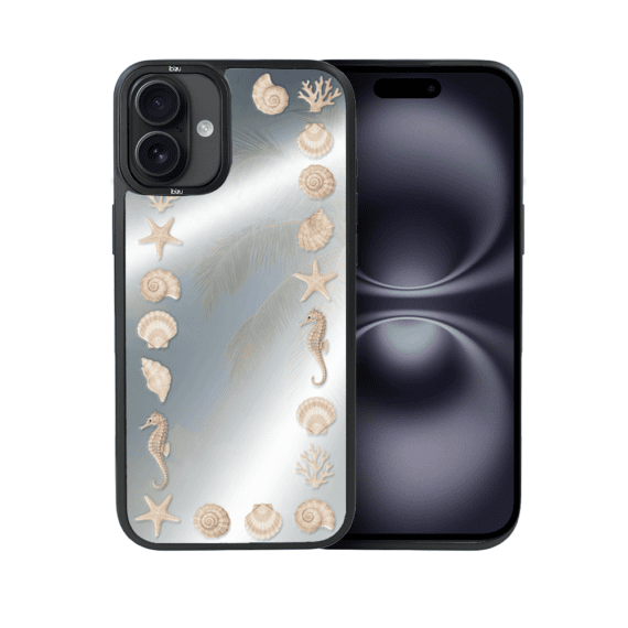 Etui do iPhone 16 IBIZU DropGuard Matt z MagSafe, RIVIERA, Reflect, Muszelkowe lustro (4)